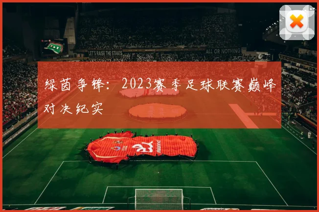 绿茵争锋：2023赛季足球联赛巅峰对决纪实
